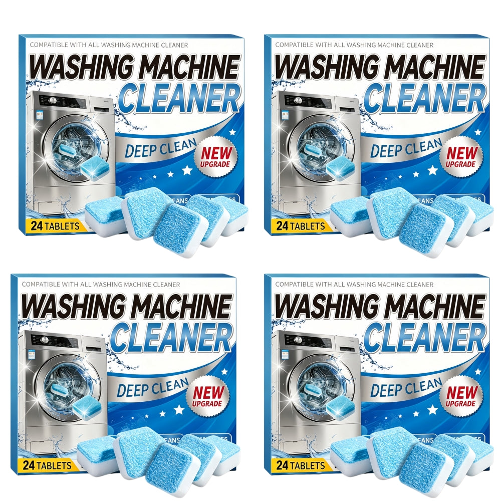 Washing Machine Cleaner Tablets – Descaler for Front/Top Load · Removes Limescale & Odor