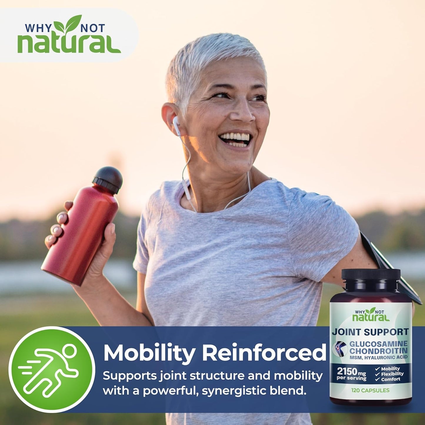 Glucosamine Chondroitin MSM Joint Support Knee & Joint Health Supplement