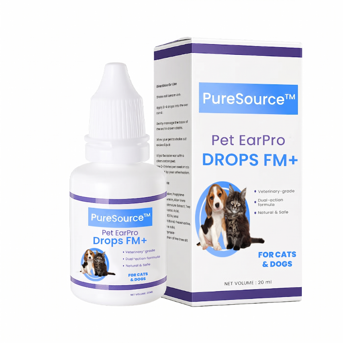 PureSourceβ’ Pet EarPro Drops FM+ (ππ% ππ½π½ ππ‘ππ¦ ππ‘ ππ¬ π ππ‘π¨π§ππ¦)