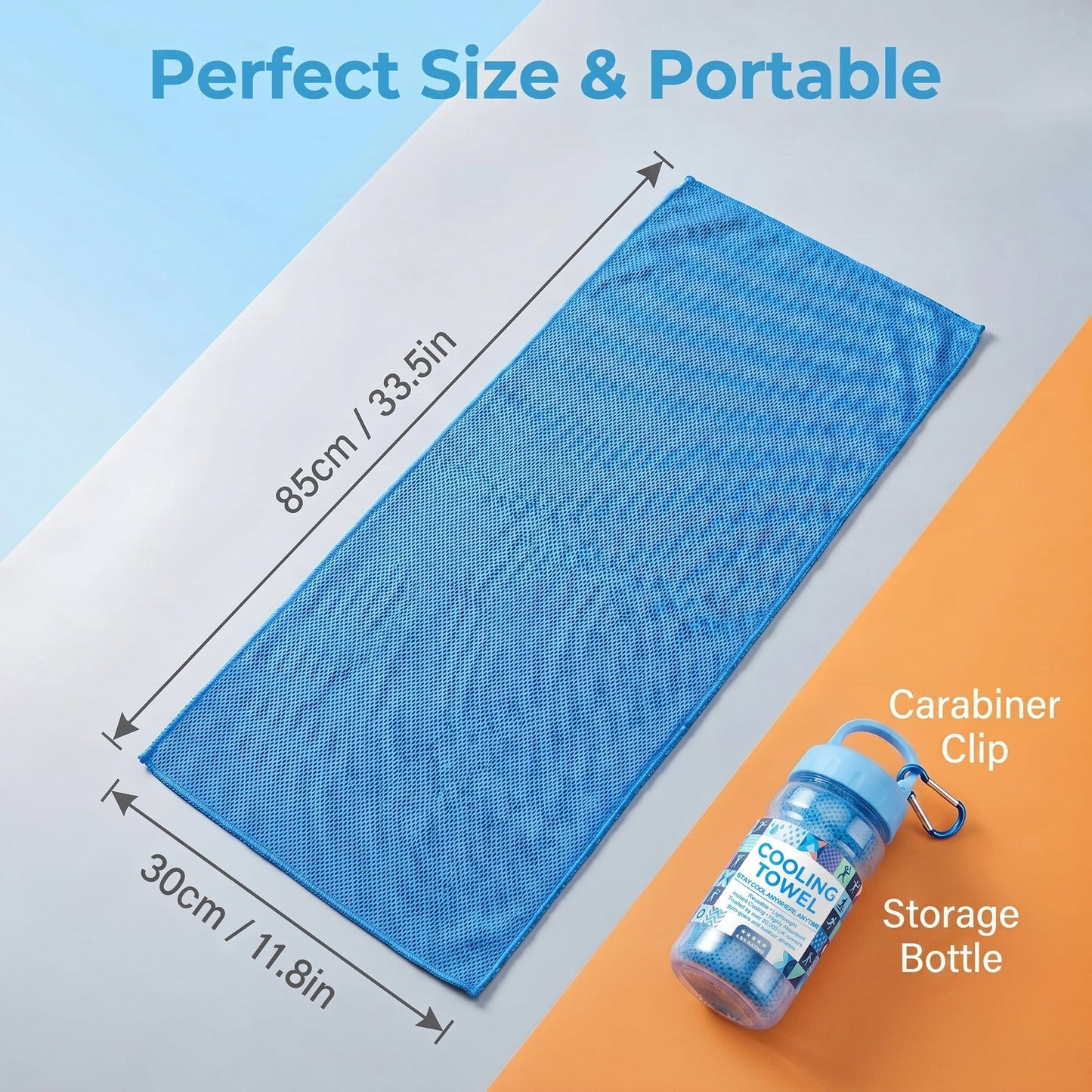❄️Cold Sweat Towel You Can Use Anywhere, Anytime! Reusable Soft Absorbent Cooling Portable