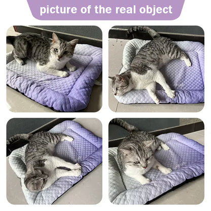 Self Cooling Pet Mat for Dogs & Cats | Cooling Sleeping Pad for Summer | Waterproof Portable Pet Cooling Bed