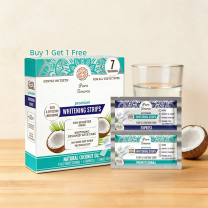 Teeth Whitening Strips - 7-Day Treatment with -Non-Slip Dry Technology for Comfort & Contact