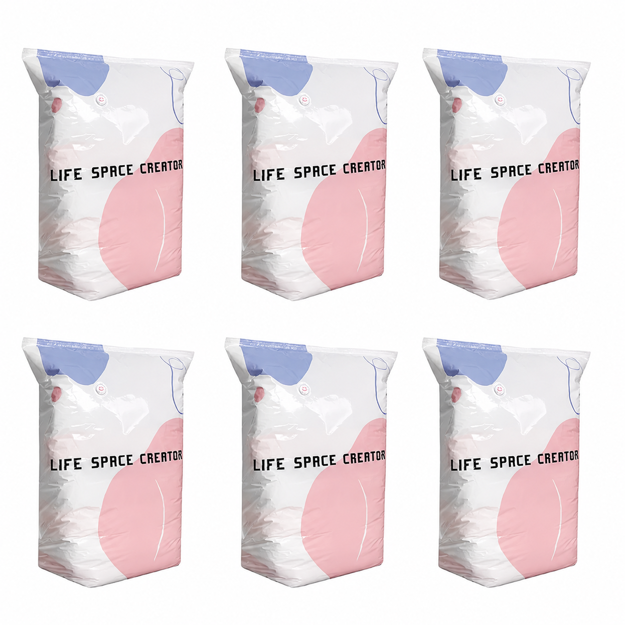 Save Up To 80% More Closet Space — No Vacuum Or Pump Required.Compress bulky bedding, blankets and seasonal clothing in seconds while keeping everything clean, dry and organized.