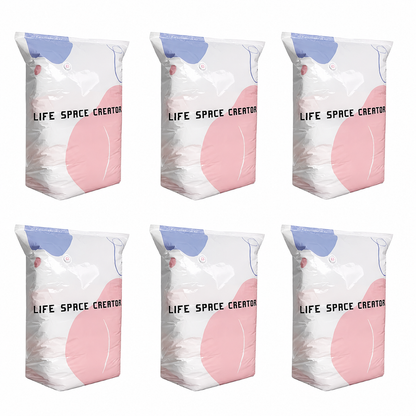 Save Up To 80% More Closet Space — No Vacuum Or Pump Required.Compress bulky bedding, blankets and seasonal clothing in seconds while keeping everything clean, dry and organized.