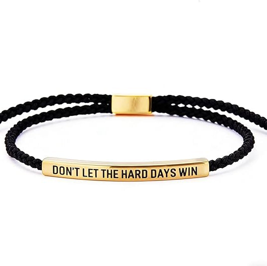 Adjustable Titanium Inspirational Wrap Bracelet Jewelry Gift for All Occasions