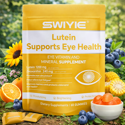 Lutein Gummies for Eye Health Vision Support Eye Vitamins | Blueberry Flavor | 60 Gummies