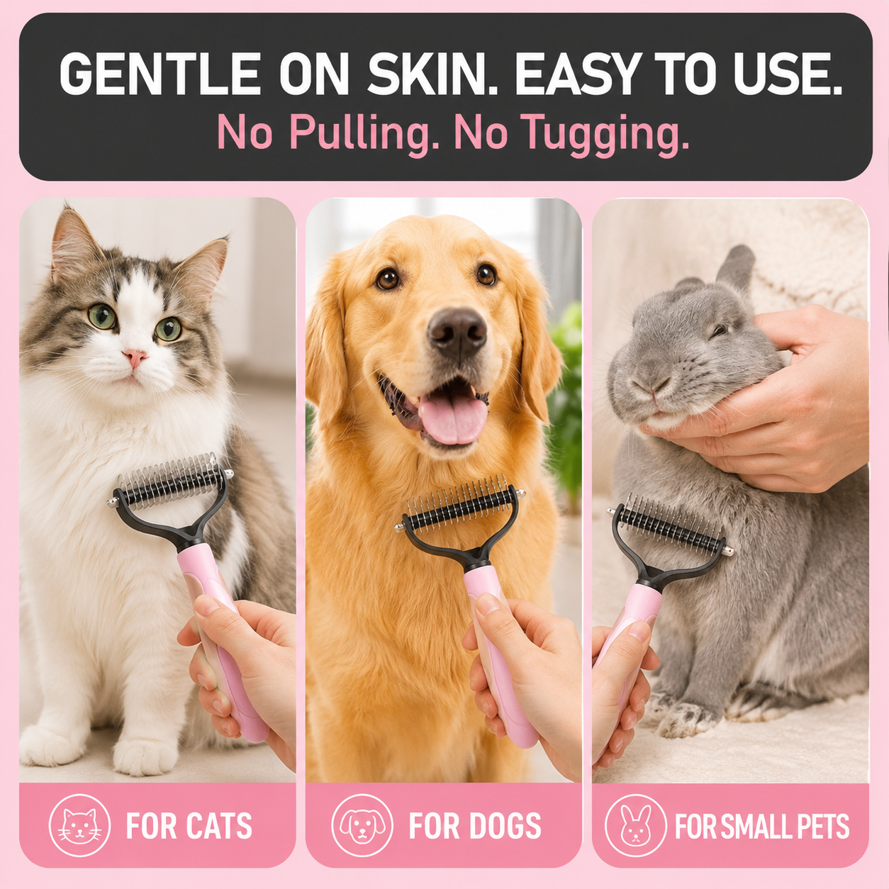 Remove Mats, Tangles & Loose Fur Without Hurting Your Pet
