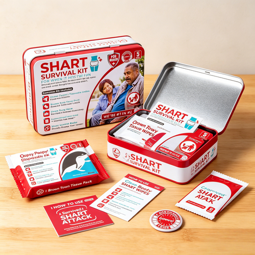 🧻Funny Novelty Prank Survival Kit 🎉 Comedy Prank Present