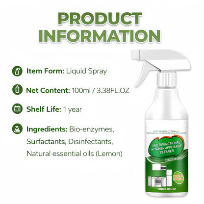 Multi-Purpose Enzyme Foam Cleaner 100ml - Effortlessly Removes Grease in Seconds
