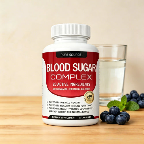 Blood Sugar Complex-Supports healthy balanced blood sugar levels-Advanced Formula with 20 Essential Active Ingredients