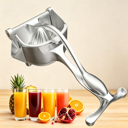 🍊 Manual Citrus Juicer Press, Ergonomic Handle, No Power Easy Clean Squeezer for Orange Pomegranate