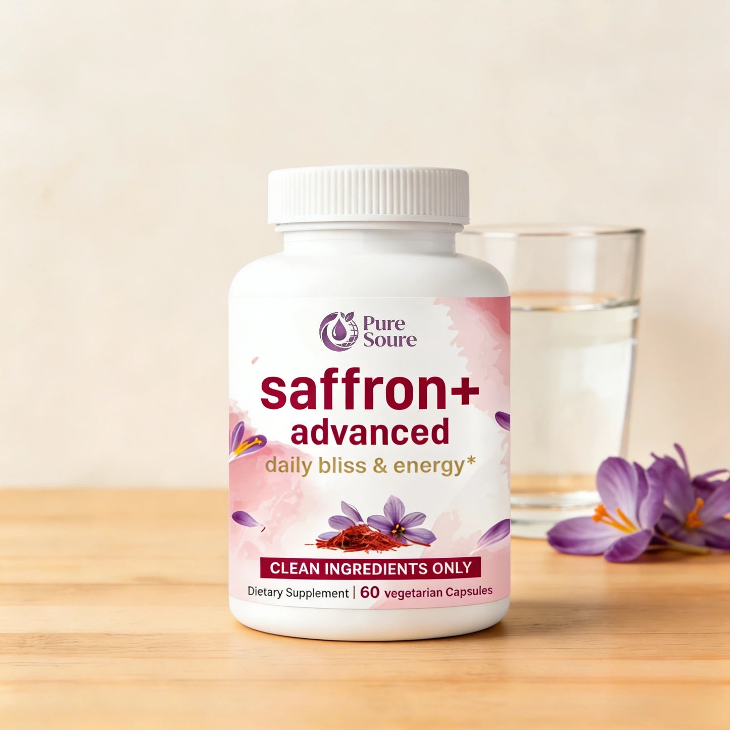 Saffron+ Advanced Supplements, 60 Veggie Capsules