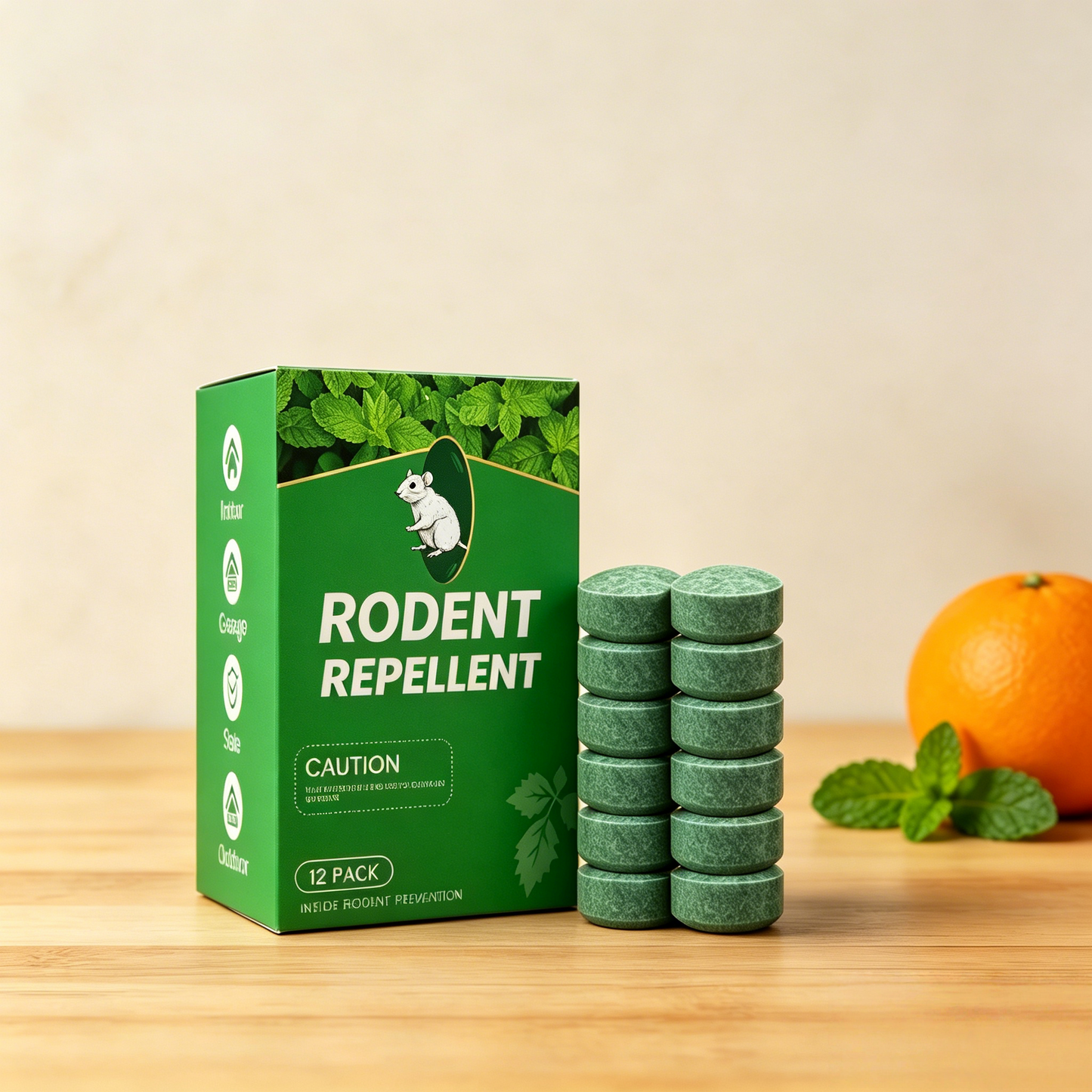 Peppermint Oil Rodent Repellent – Indoor/Outdoor Deterrent for Mice, Rats, Ants, Roaches & Spiders