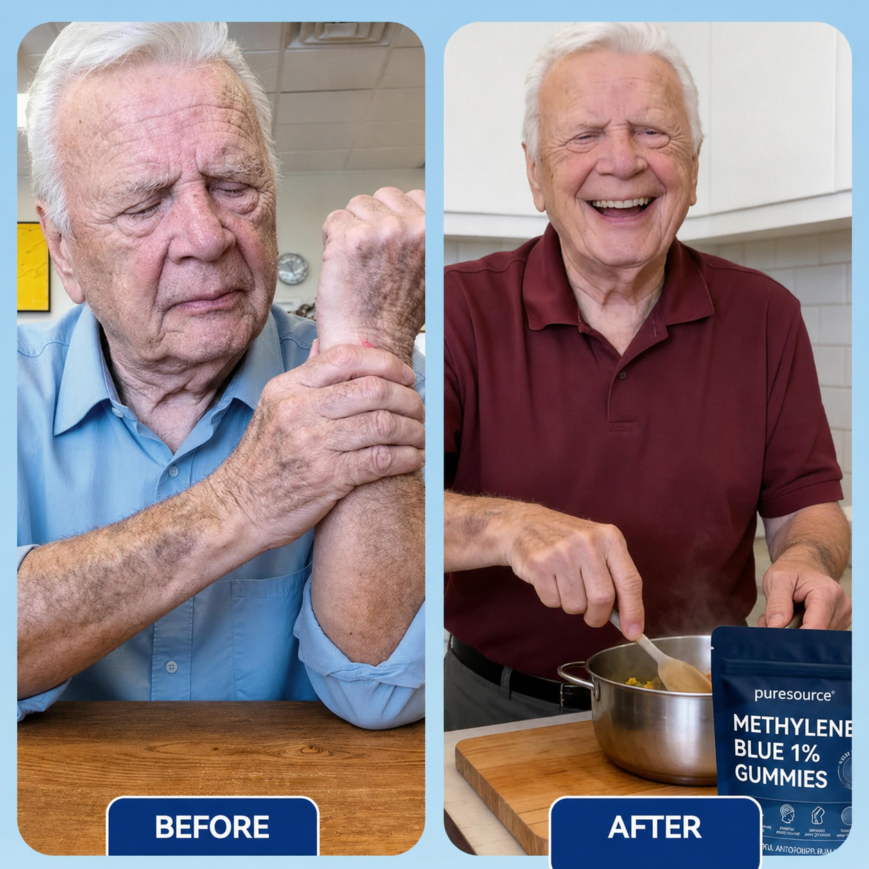 puresource® Methylene Blue Gummies.Support Arthritis.MS.Stroke.Neuropathy.Gout.Move Easier. Feel Lighter. Live Freer✅️Sugar-free💎-Save40%Today