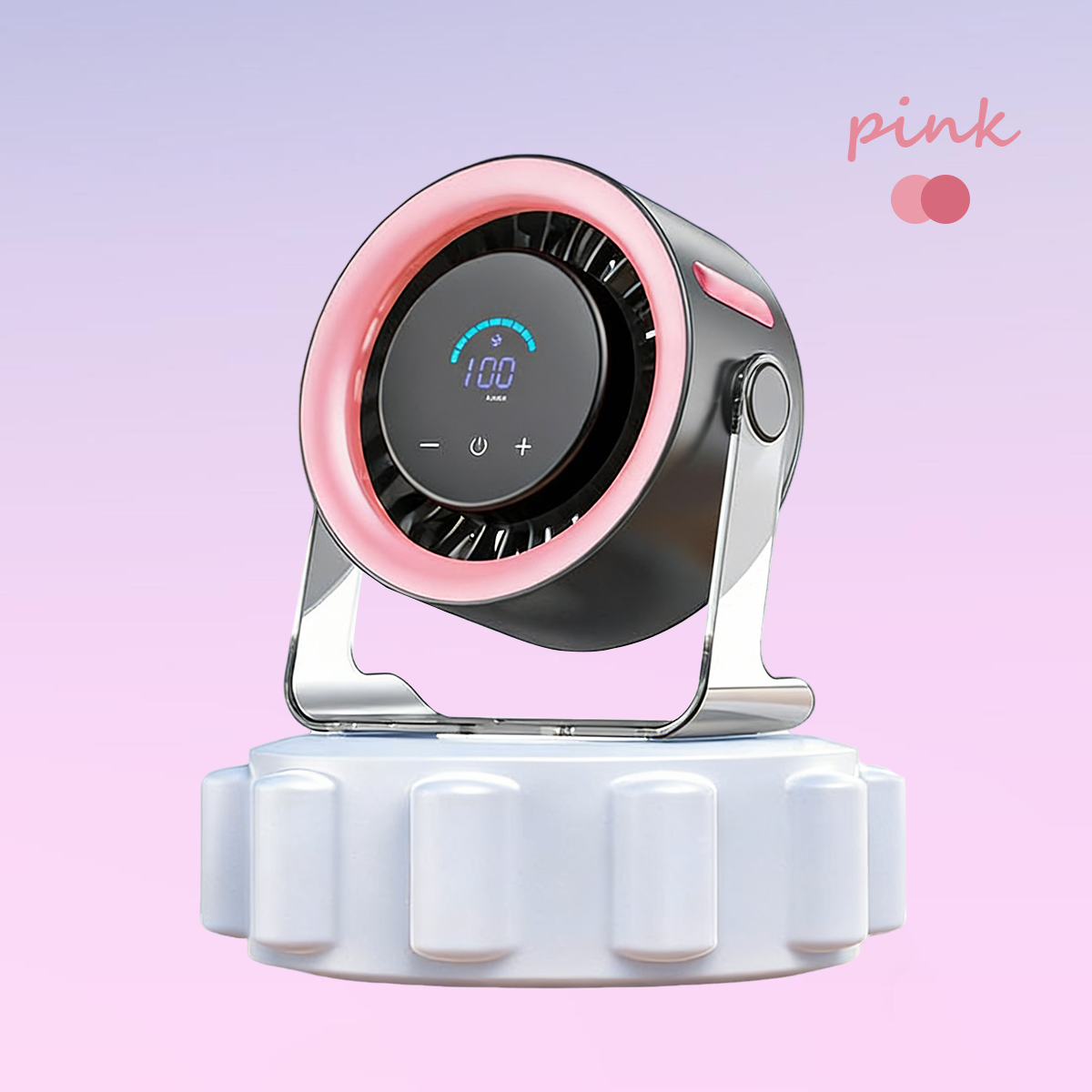USB Desk Fan for Bedroom: 120° Rotating Small Rechargeable Battery Desktop Fans for Bedroom Home Office