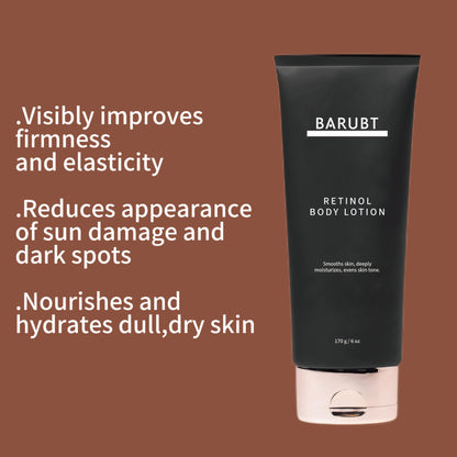 Retinol Body Lotion – Firming Anti-Aging Body Cream for Crepey Skin, Stretch Marks & Sun-Damaged Skin