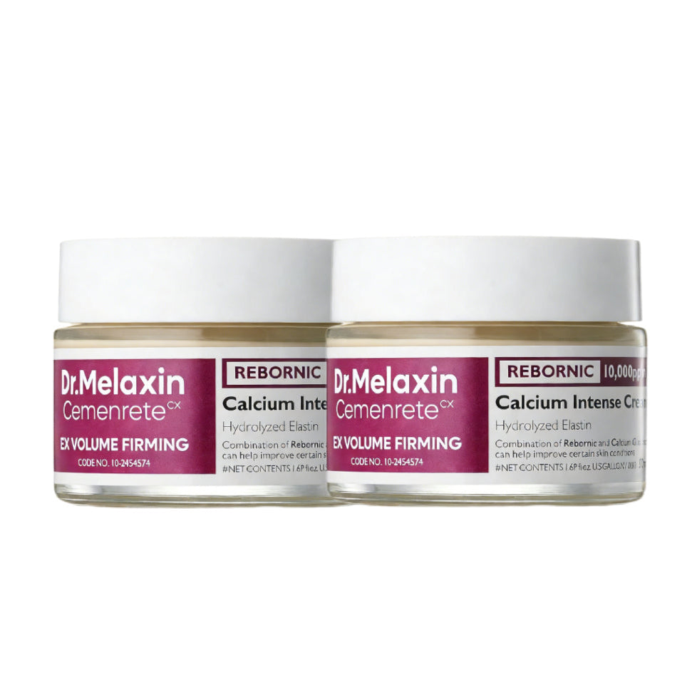 Cemenrete CX Calcium Intense Firming Cream 50ml (1.69 fl oz) with Rebornic 10,000ppm, Niacinamide & Hydrolyzed Elastin