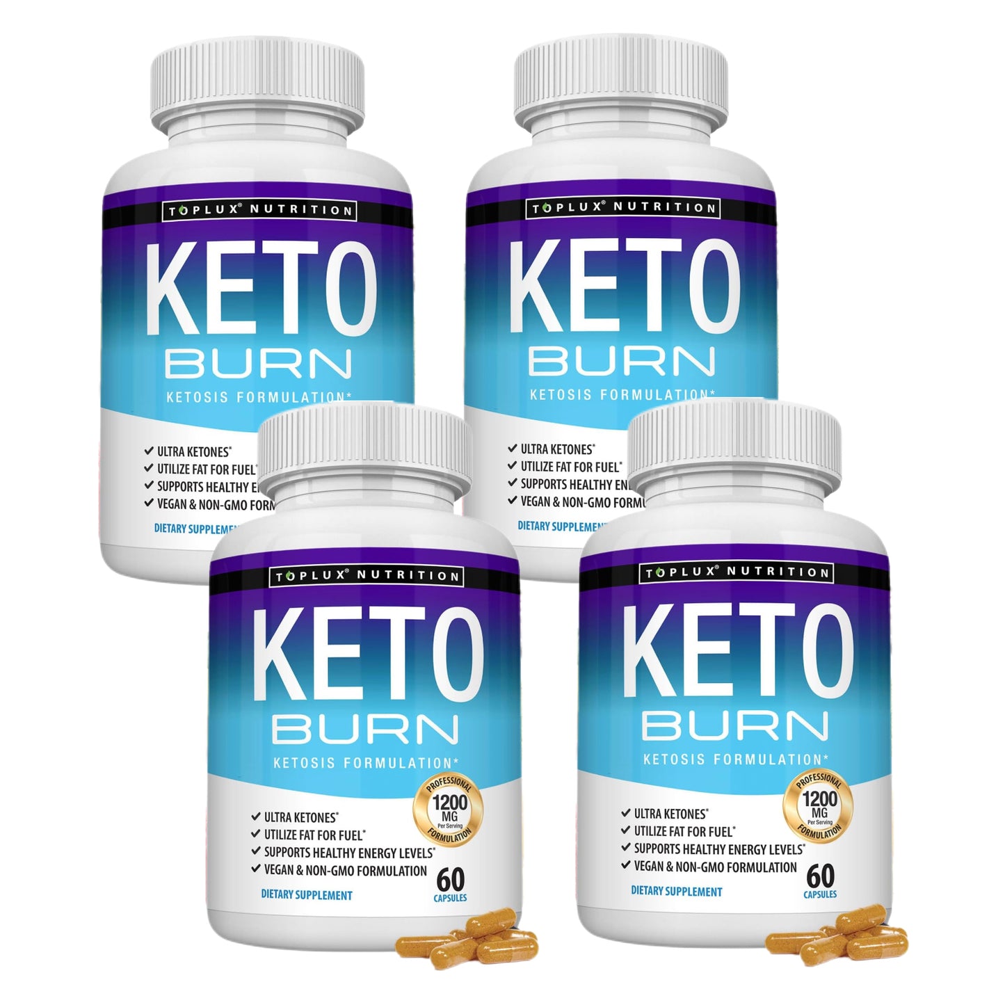 Keto Burn Pills Ketosis Weight Loss - 1200 Mg Ultra Advanced Natural Ketogenic Fat Burner Using Ketone Diet for Men Women