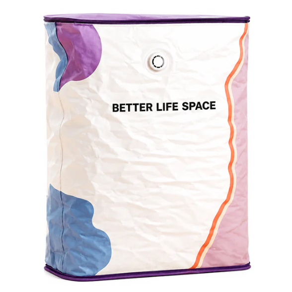 Save Up To 80% More Closet Space — No Vacuum Or Pump Required.Compress bulky bedding, blankets and seasonal clothing in seconds while keeping everything clean, dry and organized.