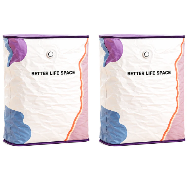 Save Up To 80% More Closet Space — No Vacuum Or Pump Required.Compress bulky bedding, blankets and seasonal clothing in seconds while keeping everything clean, dry and organized.