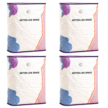 Save Up To 80% More Closet Space — No Vacuum Or Pump Required.Compress bulky bedding, blankets and seasonal clothing in seconds while keeping everything clean, dry and organized.