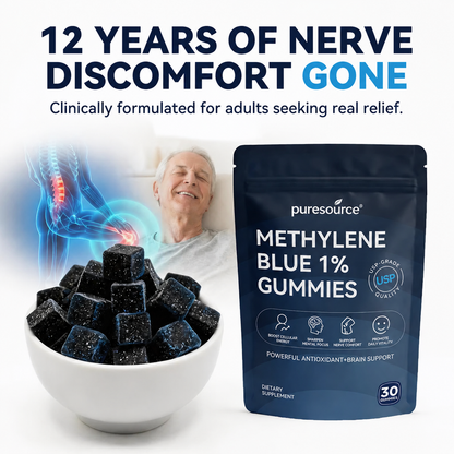 puresource® Methylene Blue Gummies.Support Arthritis.MS.Stroke.Neuropathy.Gout.Move Easier. Feel Lighter. Live Freer✅️Sugar-free💎-Save40%Today