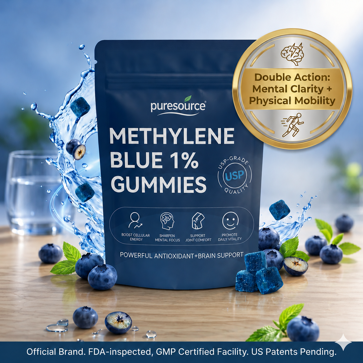 puresource® Methylene Blue Gummies.Support Arthritis.MS.Stroke.Neuropathy.Gout.Move Easier. Feel Lighter. Live Freer✅️Sugar-free💎-Save40%Today