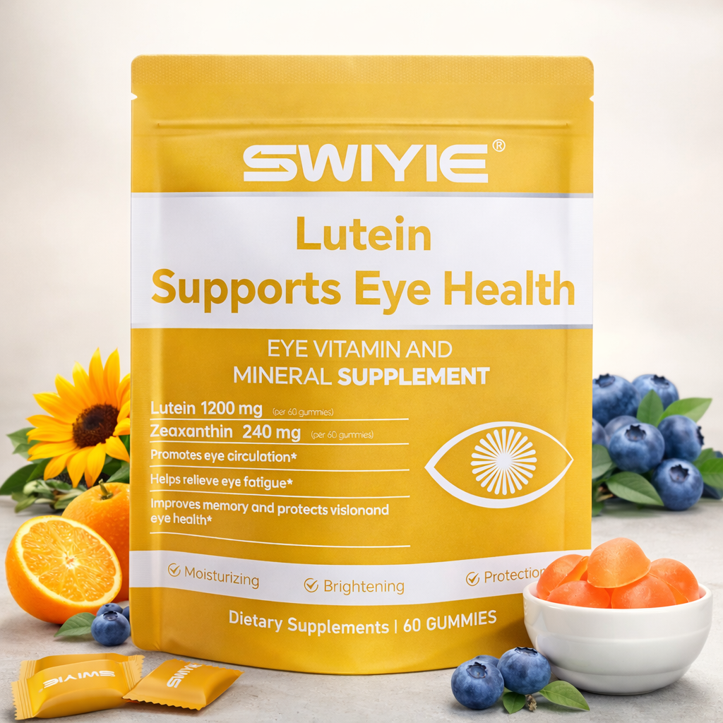 Lutein Gummies for Eye Health - Blueberry Flavor Vision Support Eye Vitamins | 60 Gummies