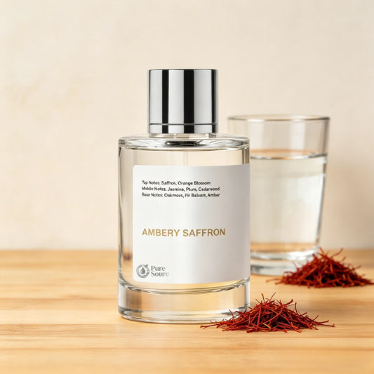 PURE FRAGRANCE AMBERY SAFFRON Unisex Perfume, Eau de Parfum, 50ml Saffron, Oakmoss, Jasmine, Plum, Cedarwood