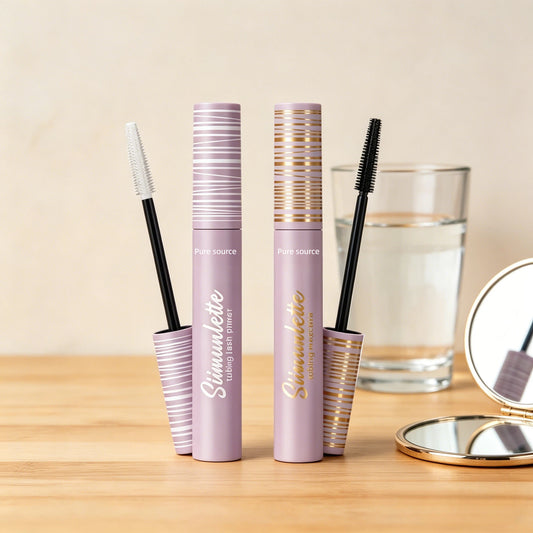 Lash cocktail - tubing mascara & primer for Longer, Full Sizeer, Volumized & Moisturized Lashes, Infused with Hyaluronic Acid, Non-Toxic, Vegan & Cruelty Free