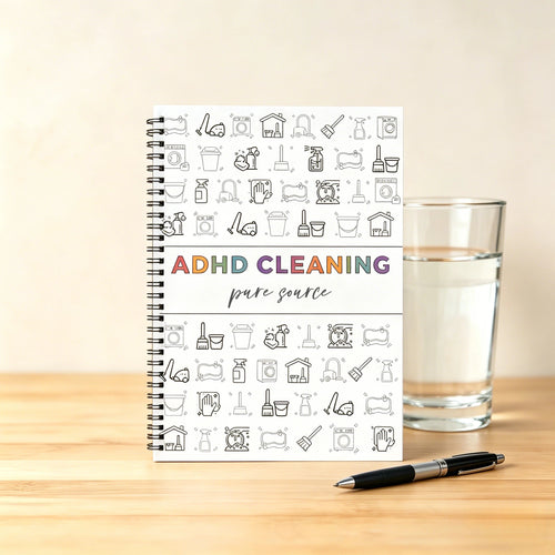 ADHD Cleaning Planner – A4 Organization Notebook with Daily Checklists & Durable Cover – Plannerbook