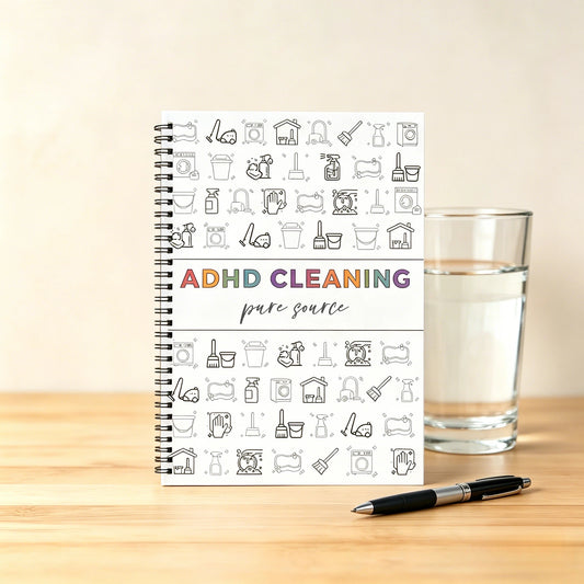 ADHD Cleaning Planner – A4 Organization Notebook with Daily Checklists & Durable Cover – Plannerbook