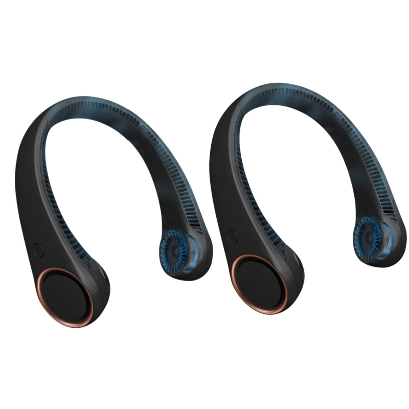 Portable Neck Fan – Hands-Free Bladeless 360° Cooling, 4000mAh USB Rechargeable, 3-Speed Quiet Wearable Fan