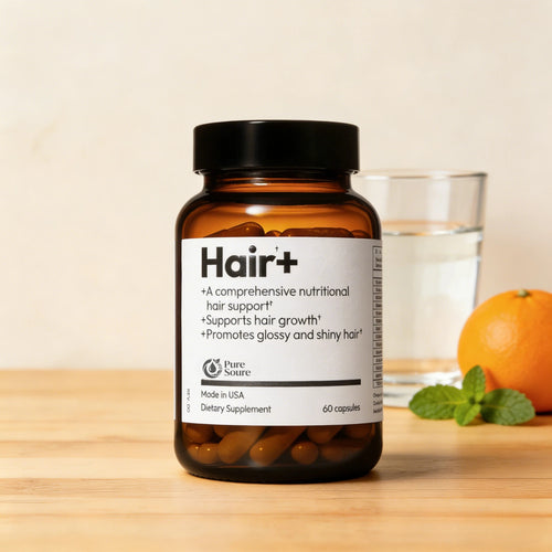 BIGVITA Hair Growth Supplement | AnaGain™ Nu, Biotin & Black Sesame | Vegan Hair Loss Support for Women & Men | 1-Month Supply