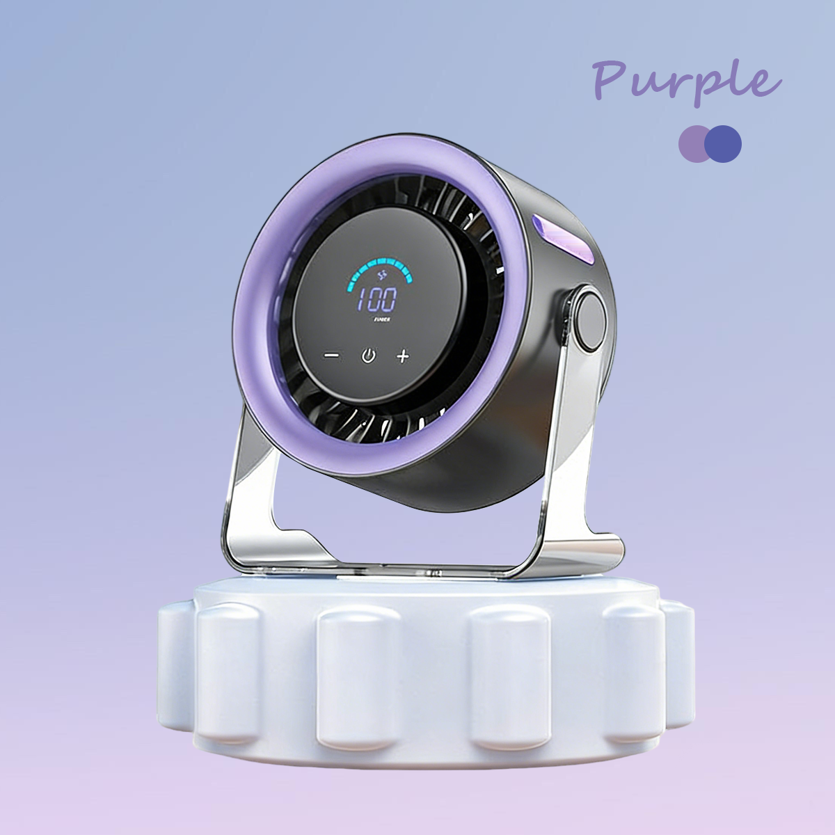 USB Desk Fan for Bedroom: 120° Rotating Small Rechargeable Battery Desktop Fans for Bedroom Home Office