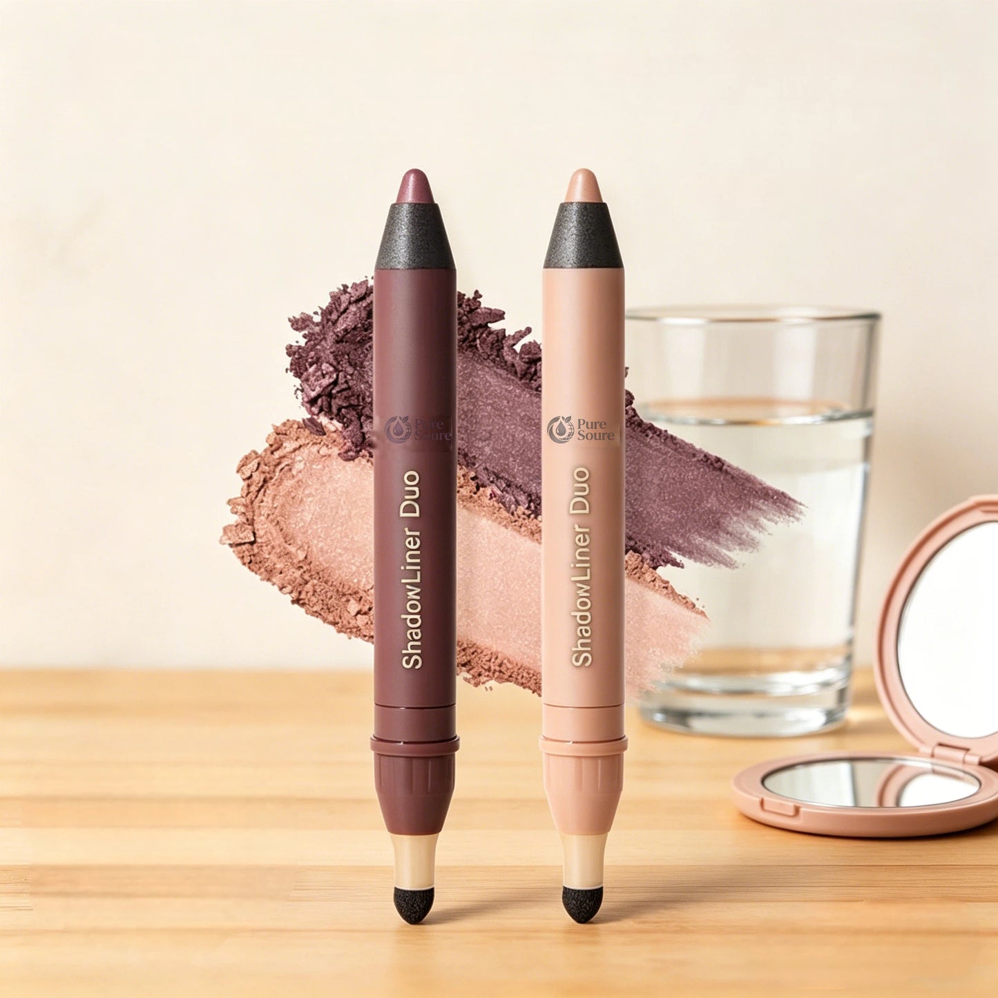 2-in-1 Eyeliner & Eyeshadow Stick with Smudge Brush | Long-Lasting & Smudge-Proof