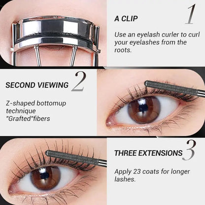 Black Waterproof FibreMascara(2Packs)