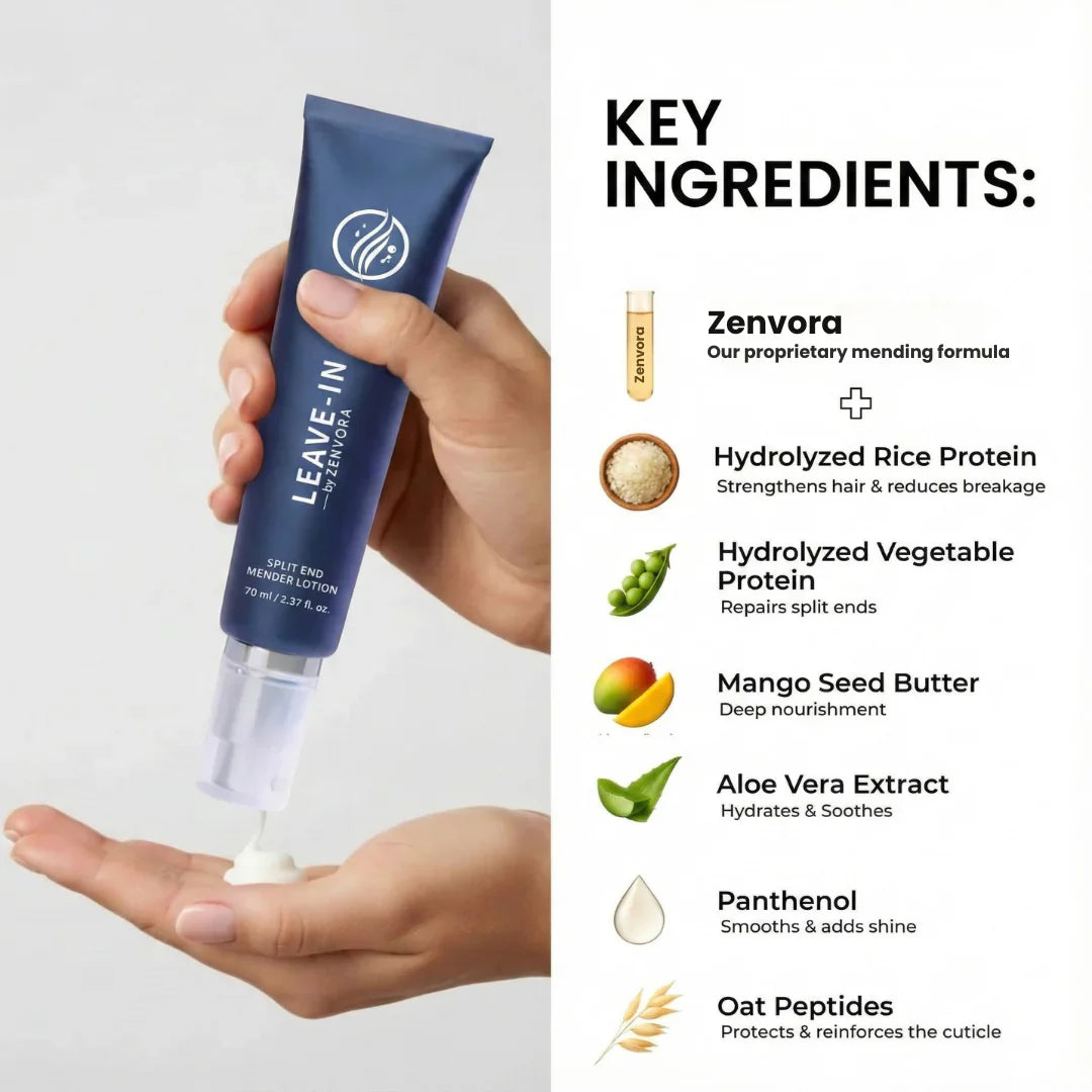 Rejuvabeads Split End Mender Lightweight Leave-In Serum with Rejuveniqe for Instant Repair