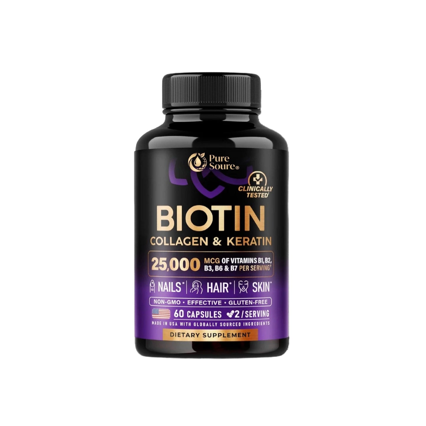 Biotin Vitamins with Collagen & Keratin