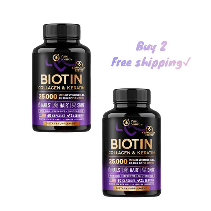 Biotin Vitamins with Collagen & Keratin