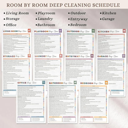 ADHD Cleaning Planner – A4 Organization Notebook with Daily Checklists & Durable Cover – Plannerbook
