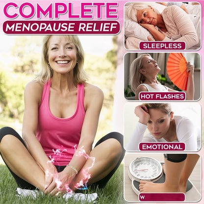 Rose Gold Magnetic Menopause Therapy Bracelet, Relieve Hot Flashes & Anxiety