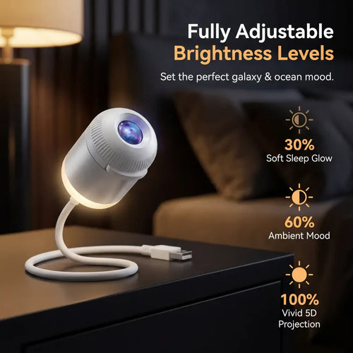 Immersive 5D Galaxy Night Light Projector – Transform Any Room Into a Dreamlike Star & Ocean World