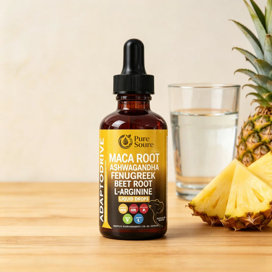 Organic Maca Root Liquid Drops Liquid Multivitamin for Women & Men Adapto Drive