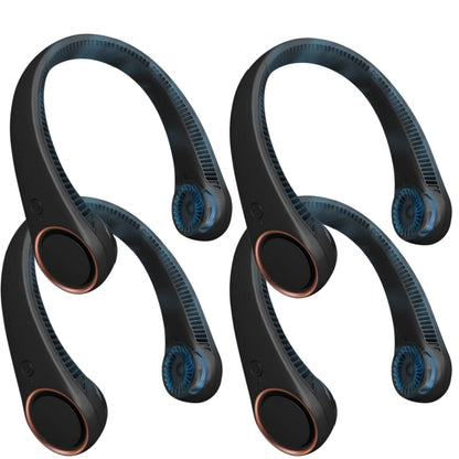 Portable Neck Fan – Hands-Free Bladeless 360° Cooling, 4000mAh USB Rechargeable, 3-Speed Quiet Wearable Fan