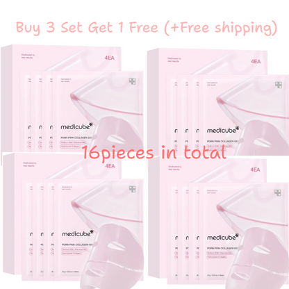 Jelly Gel Mask with Salmon PDRN Pink Collagen | Overnight Face Mask for Glass Glow Skin | Elasticity, Hydrating| 28g x 4ea