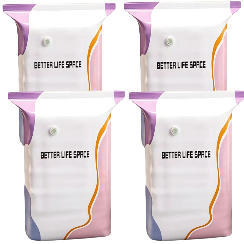 Save Up To 80% More Closet Space — No Vacuum Or Pump Required.Compress bulky bedding, blankets and seasonal clothing in seconds while keeping everything clean, dry and organized.