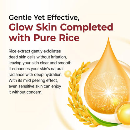 Peel Shot Glow Rice Ampoule Duo White rice ampoule+Black rice ampoule Soft Exfoliating Face and Body Scrub Dead Skin Cells, Blackheads Remover for All Skin Types2