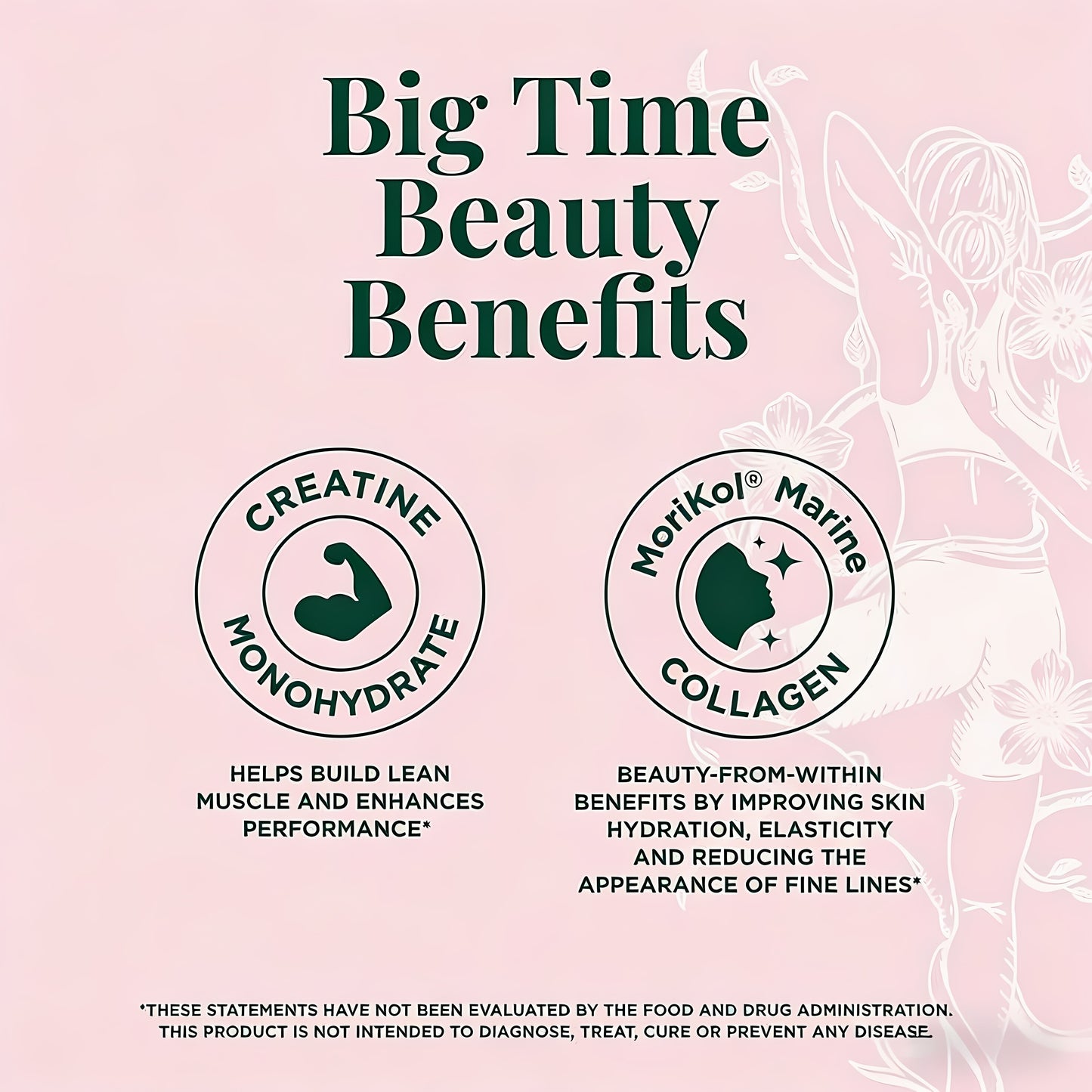 Creatine & Collagen Stick Packs,5g Creatine Monohydrate + 1g MoriKol Collagen -Supports Strength, Recovery & Skin Health ,20 Servings