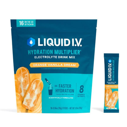 Hydration Multiplier - Lemon Lime | Orange Vanilla Dream Electrolyte Powder Drink Mix | 1 Pack (16 Servings)